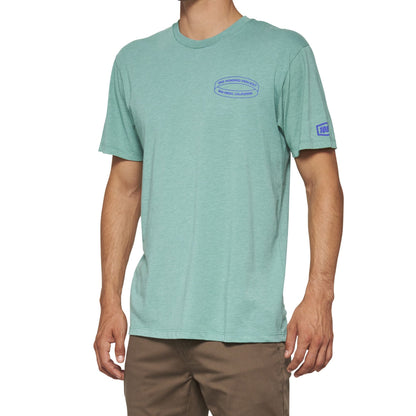 100% INFINITEE Short Sleeve T-Shirt Ocean Blue