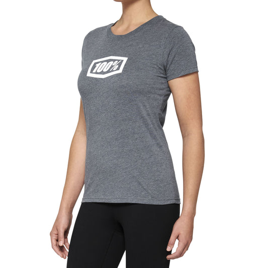 100% ICON Short Sleeve Women's T-Shirt Heather Grey