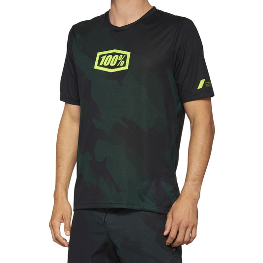 100% Airmatic Short Sleeve Limited Edition Jersey Black Camo