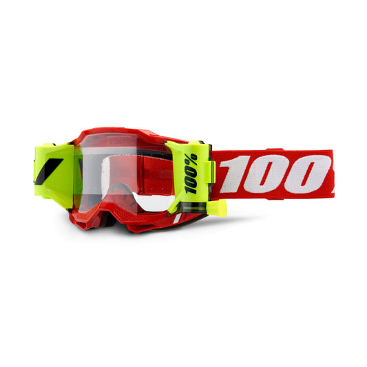 100% Accuri 2 Forecast Goggles Neon Red / Clear Lens