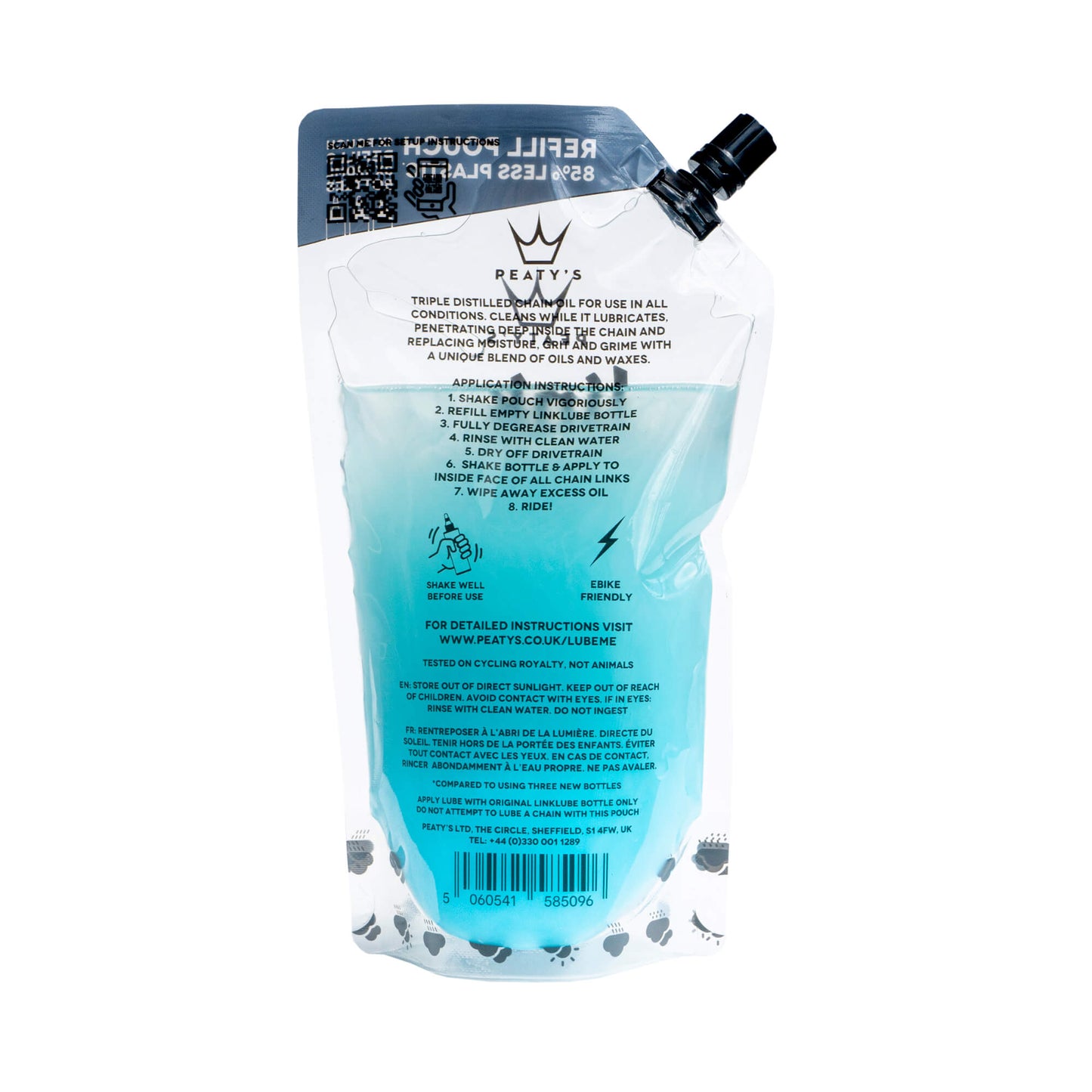 Peaty's LinkLube All-Weather Refill Pouch -