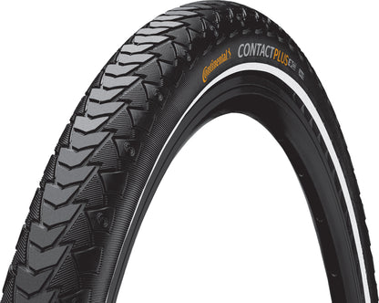 Continental Contact Plus City/Trekking Tyre in Black/Reflex (Rigid)
