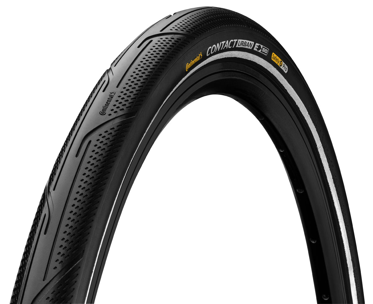 Continental Contact Urban Tyre in Black/Reflex (Wired)