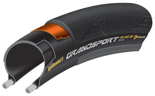 Continental Grand Sport Race Pure Grip Road Tyre in Black (Folding) 700 x 23mm